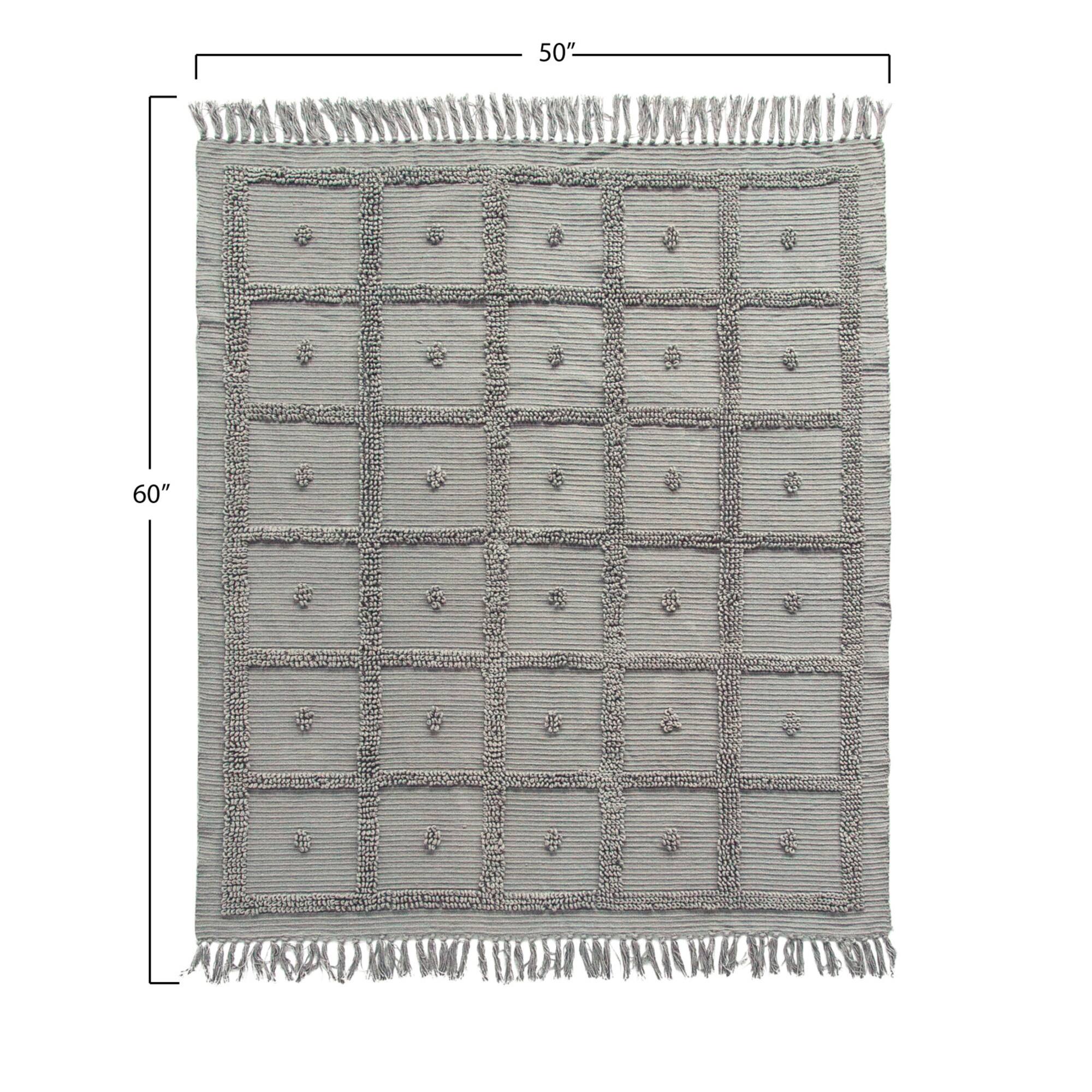Hello Honey® Grey Cotton Chenille Throw Blanket